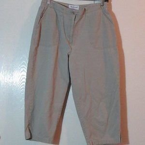 KHAKI PANTS CAPRIS WESTBOUND PETITES 10P